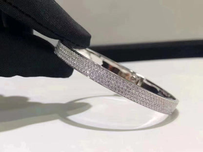 [OrnoraJewelry]HM KELLY BRACELET IN SILVER AND FULL PAVE DIAMOND