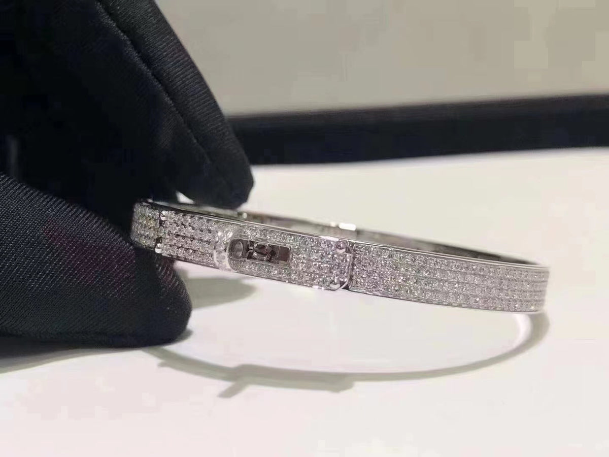 [OrnoraJewelry]HM KELLY BRACELET IN SILVER AND FULL PAVE DIAMOND