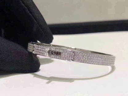 [OrnoraJewelry]HM KELLY BRACELET IN SILVER AND FULL PAVE DIAMOND