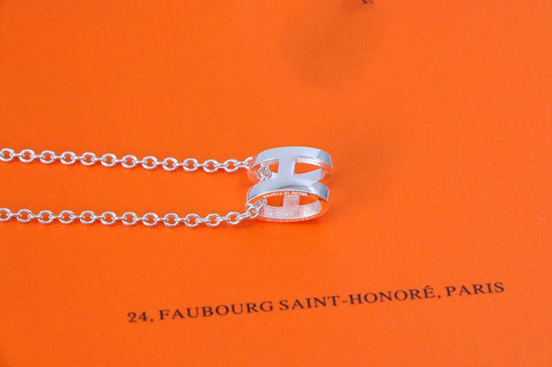[OrnoraJewelry]HM NECKLACE H LETTER OVAL SERIES