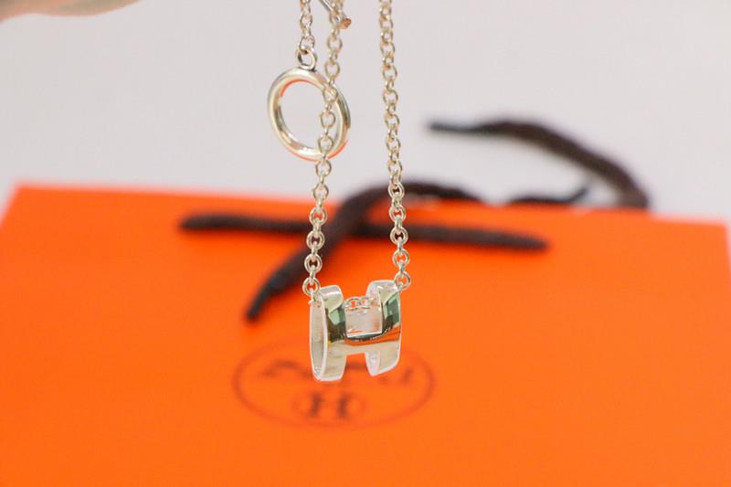[OrnoraJewelry]HM NECKLACE H LETTER OVAL SERIES