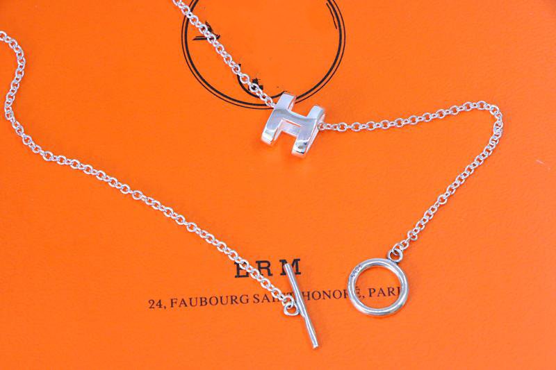 [OrnoraJewelry]HM NECKLACE H LETTER OVAL SERIES