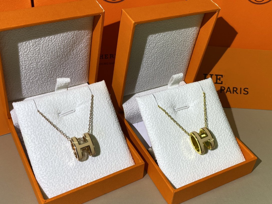 [OrnoraJewelry]HM CLIC YELLOW ENAMEL GOLD NECKLACE