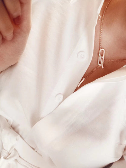 [OrnoraJewelry]HM FIRE PIG NOSE NECKLACE TRENDY STREET