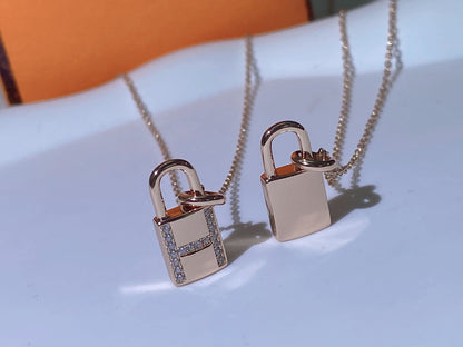 [OrnoraJewelry]HM ADVANCED NICHE LOCK HEAD NECKLACE DIAMONDS