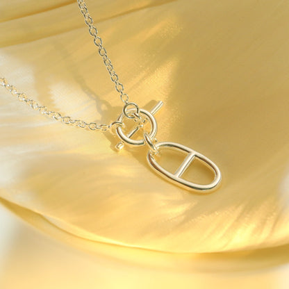 [OrnoraJewelry]HM CHAINE D'ANCRE PENDANT NECKLACE STERLING SILVER