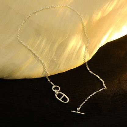 [OrnoraJewelry]HM CHAINE D'ANCRE PENDANT NECKLACE STERLING SILVER