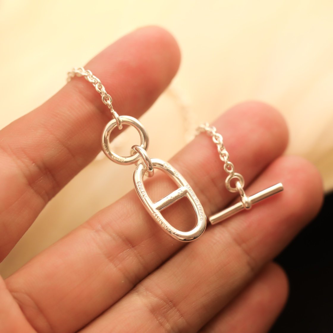 [OrnoraJewelry]HM CHAINE D'ANCRE PENDANT NECKLACE STERLING SILVER