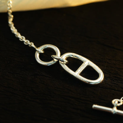 [OrnoraJewelry]HM CHAINE D'ANCRE PENDANT NECKLACE STERLING SILVER