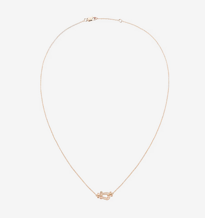 [OrnoraJewelry]FORCE 10 DIAMOND PINK GOLD NECKLACE MINI MODEL
