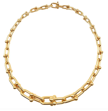 [Ornora Jewelry]HARDWEAR PINK GOLD CHOKER