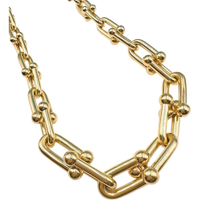 [Ornora Jewelry]HARDWEAR PINK GOLD CHOKER