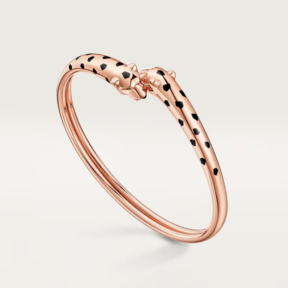[OrnoraJewelry]PANTHERE DOUBLE HEADED OPEN BRACELET