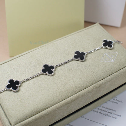 [OrnoraJewelry] CLOVER 5 MOTIF ONYXS BRACELET COLLECTION