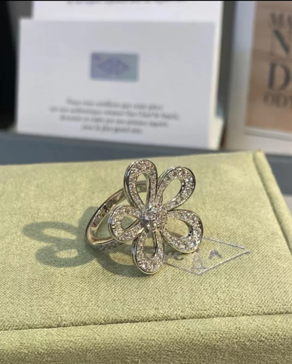 [OrnoraJewelry]Flowerlace Diamond Ring