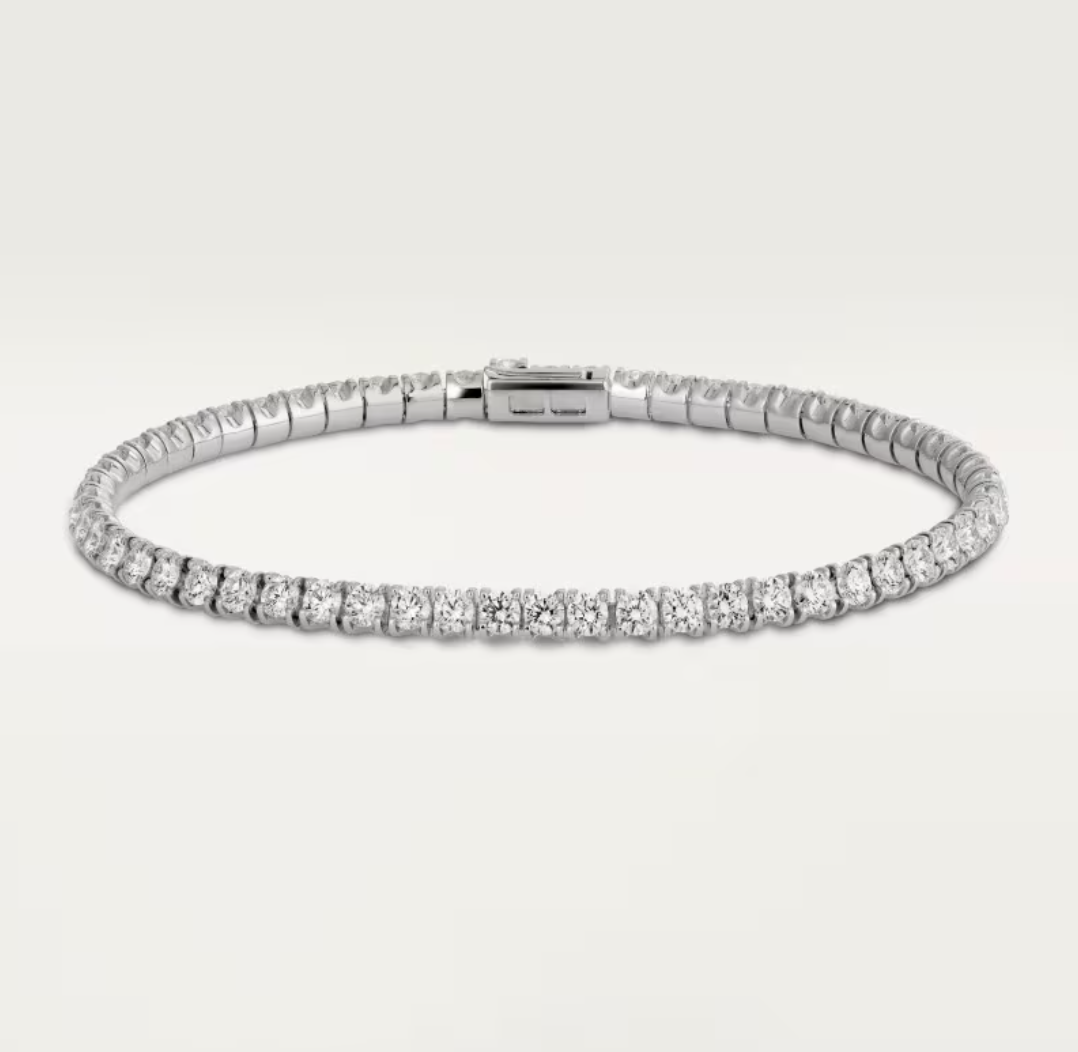 [OrnoraJewelry]  CLASSIC BASEBALL BRACELAT, 52 DIAMOND