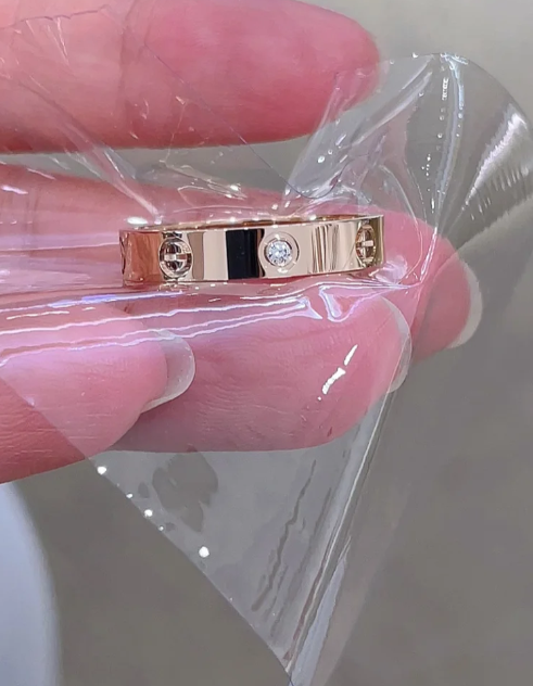 [OrnoraJewelry]LOVE RING 4MM 1 DIAMOND