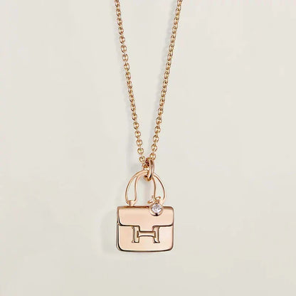 [OrnoraJewelry]AMULETTE PEDANT ROSE GOLD NECKLACE
