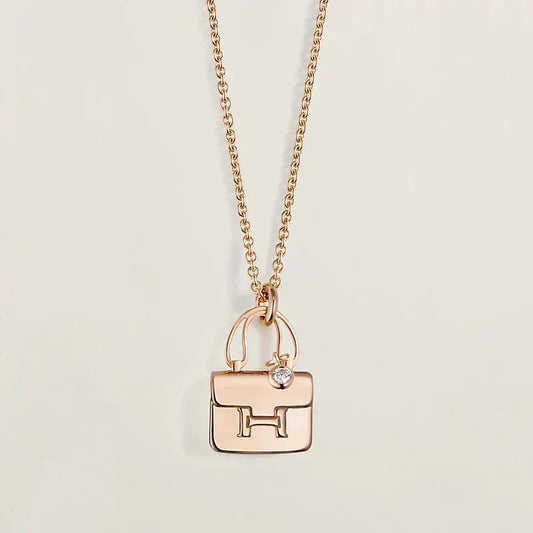 [OrnoraJewelry]AMULETTE PEDANT ROSE GOLD NECKLACE
