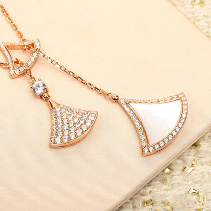 [OrnoraJewelry]BVLGARI Divas’ Dream Multi-Fan Tassel Necklace