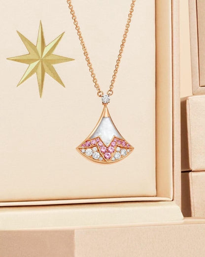 [OrnoraJewelry]BVLGARI Divas' Dream Qixi Exclusive Pink Gemstone Necklace
