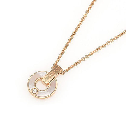 [OrnoraJewelry]GARI NECKLACE PINK GOLD MOP