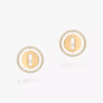 [OrnoraJewelry]Lucky Move Diamond Earrings