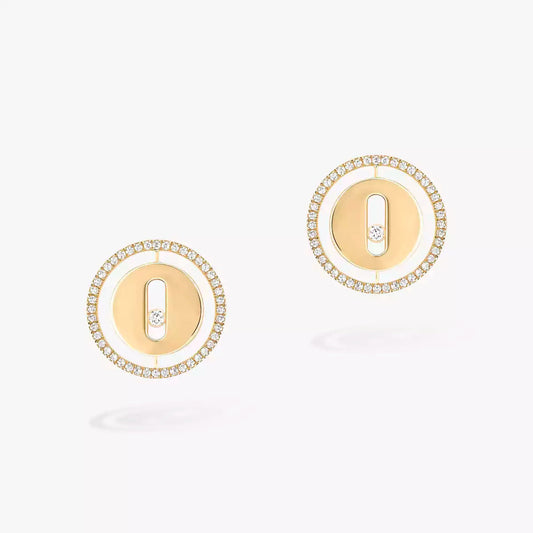 [OrnoraJewelry]Lucky Move Diamond Earrings