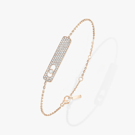 [OrnoraJewelry]MOVE CLASSIQUE DIAMOND PAVED BRACELET(Adjustable)