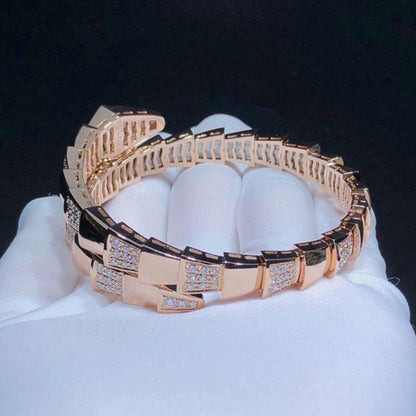 [Ornora Jewelry]SERPENTI WIDE BRACELET PINK GOLD DIAMOND