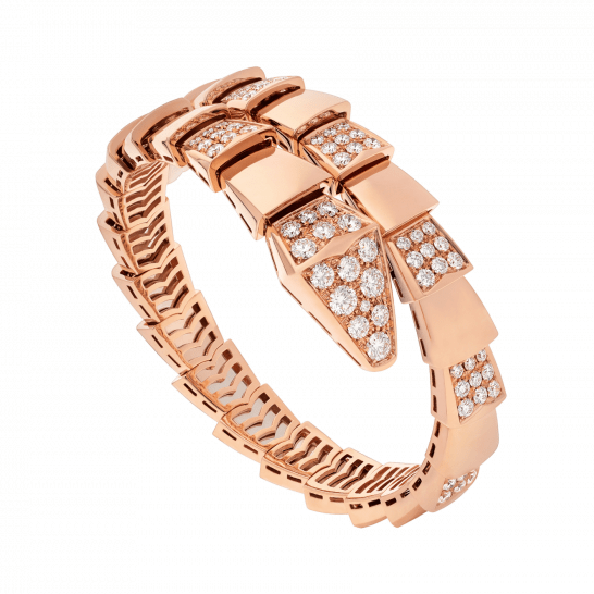 [Ornora Jewelry]SERPENTI WIDE BRACELET PINK GOLD DIAMOND