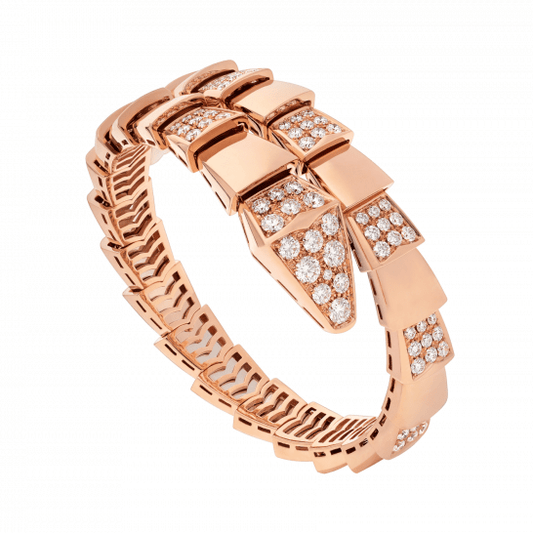 [Ornora Jewelry]SERPENTI WIDE BRACELET PINK GOLD DIAMOND
