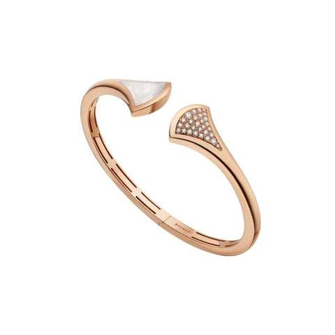 [OrnoraJewelry]DREAM BRACELET OPEN PINK GOLD MOP DIAMOND