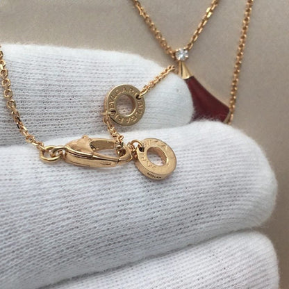 [OrnoraJewelry]DREAM NECKLACE CARNELIAN 1 DIAMOND