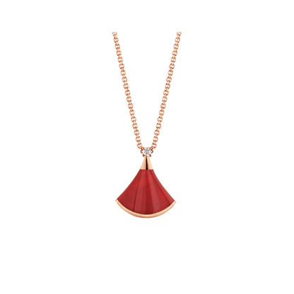 [OrnoraJewelry]DREAM NECKLACE CARNELIAN 1 DIAMOND