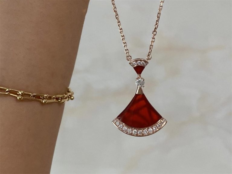 [OrnoraJewelry]DREAM NECKLACE CARNELIAN DIAMOND