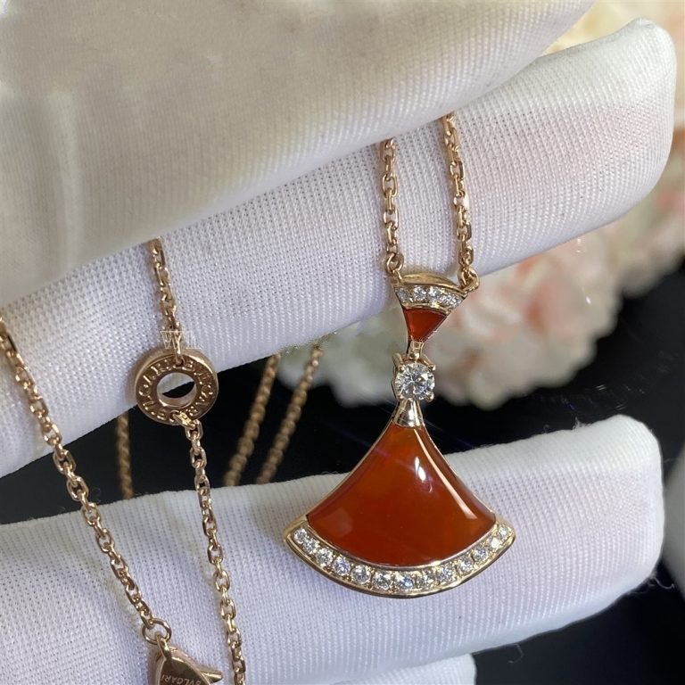 [OrnoraJewelry]DREAM NECKLACE CARNELIAN DIAMOND