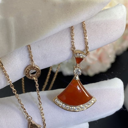 [OrnoraJewelry]DREAM NECKLACE CARNELIAN DIAMOND