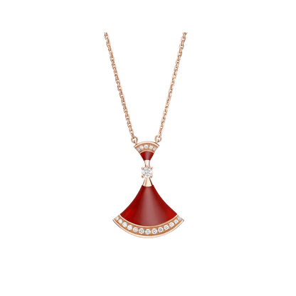 [OrnoraJewelry]DREAM NECKLACE CARNELIAN DIAMOND