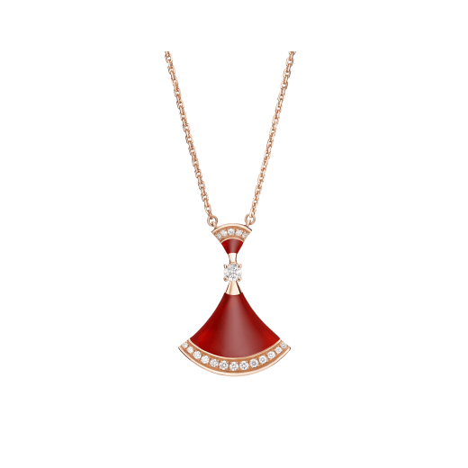 [OrnoraJewelry]DREAM NECKLACE CARNELIAN DIAMOND