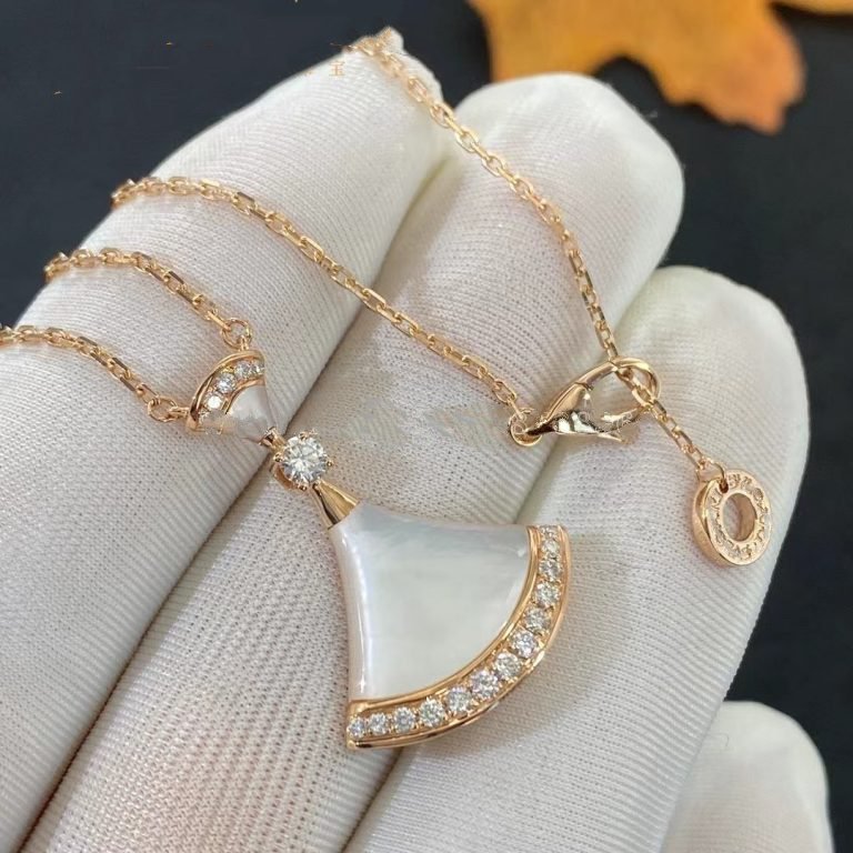 [OrnoraJewelry]DREAM NECKLACE MOP PINK GOLD DIAMOND