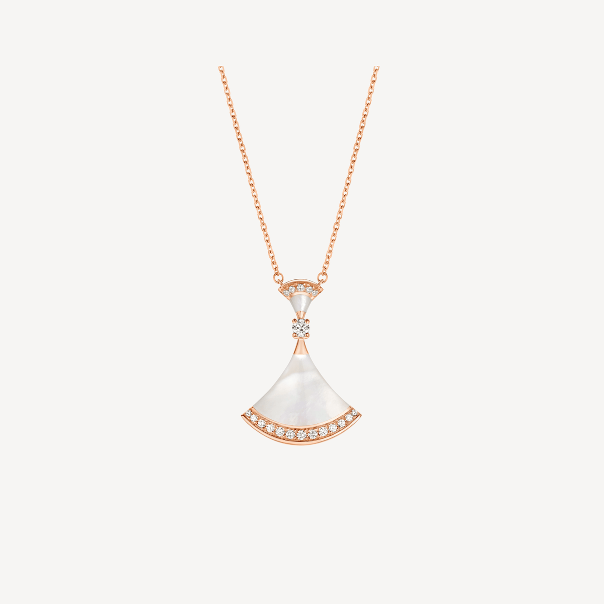 [OrnoraJewelry]DREAM NECKLACE MOP PINK GOLD DIAMOND