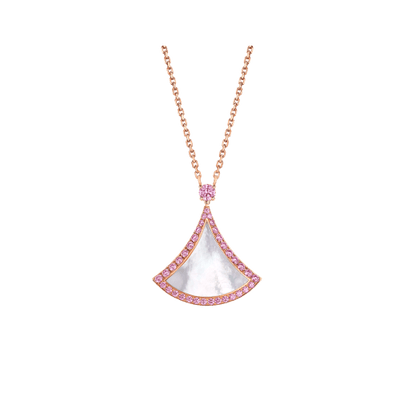 [OrnoraJewelry]DREAM NECKLACE MOP DIAMOND PINK