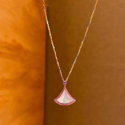 [OrnoraJewelry]DREAM NECKLACE MOP DIAMOND PINK