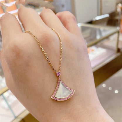 [OrnoraJewelry]DREAM NECKLACE MOP DIAMOND PINK