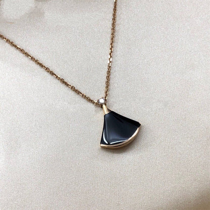 [OrnoraJewelry]DREAM NECKLACE ONYX 1 DIAMOND