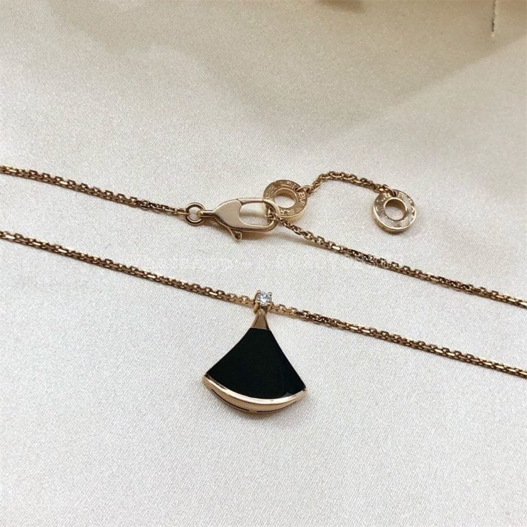 [OrnoraJewelry]DREAM NECKLACE ONYX 1 DIAMOND
