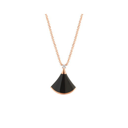 [OrnoraJewelry]DREAM NECKLACE ONYX 1 DIAMOND