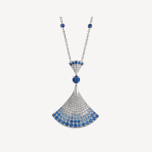 [OrnoraJewelry]DREAM NECKLACE AGATE SILVER DIAMOND
