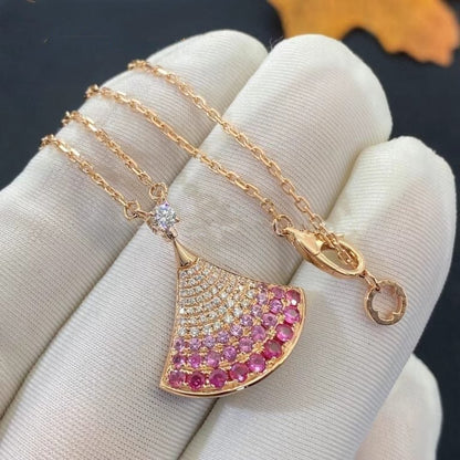 [OrnoraJewelry]DREAM NECKLACE PINK GOLD PINK DIAMOND